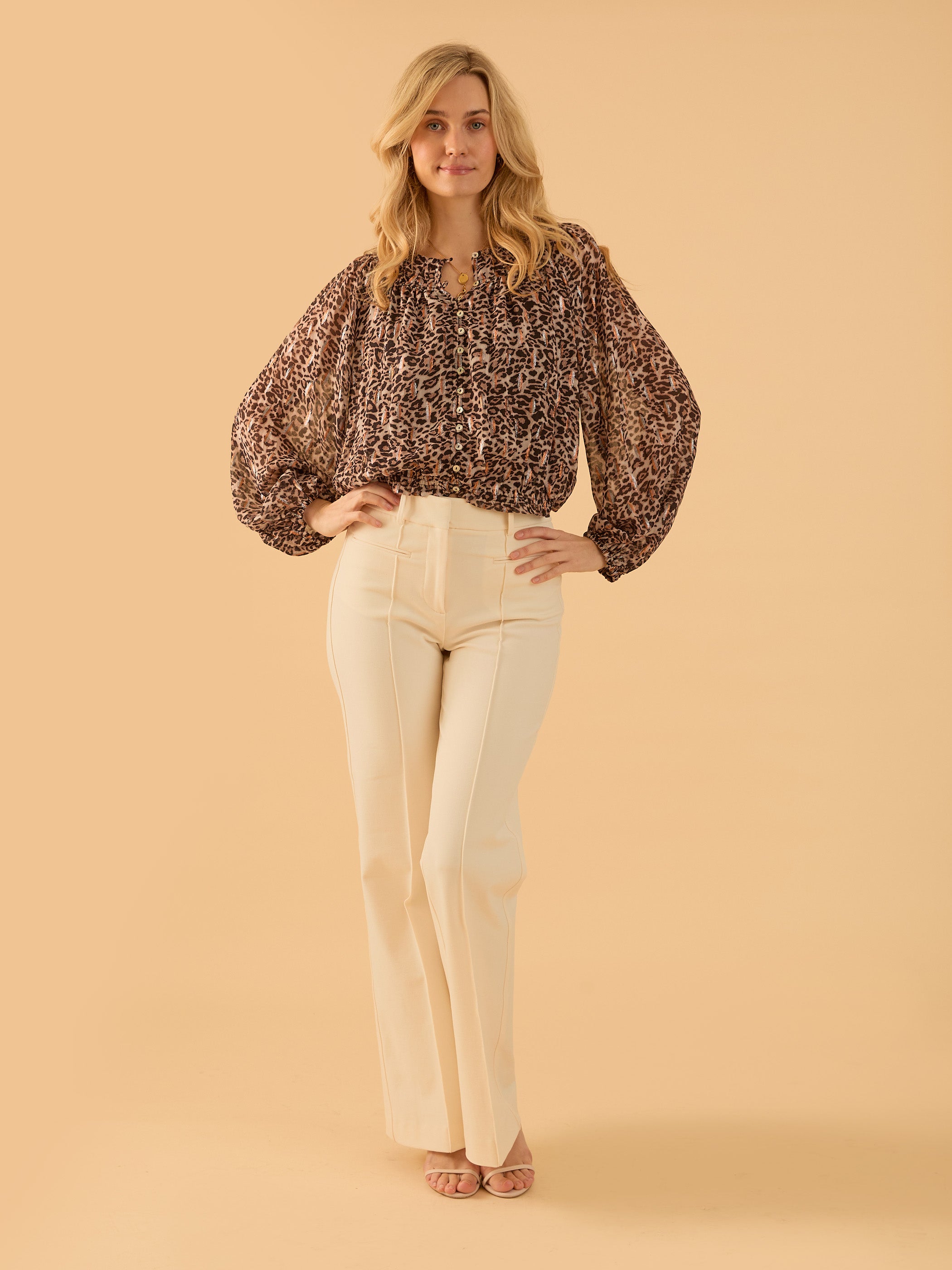 Sienna Print Blouson Blouse