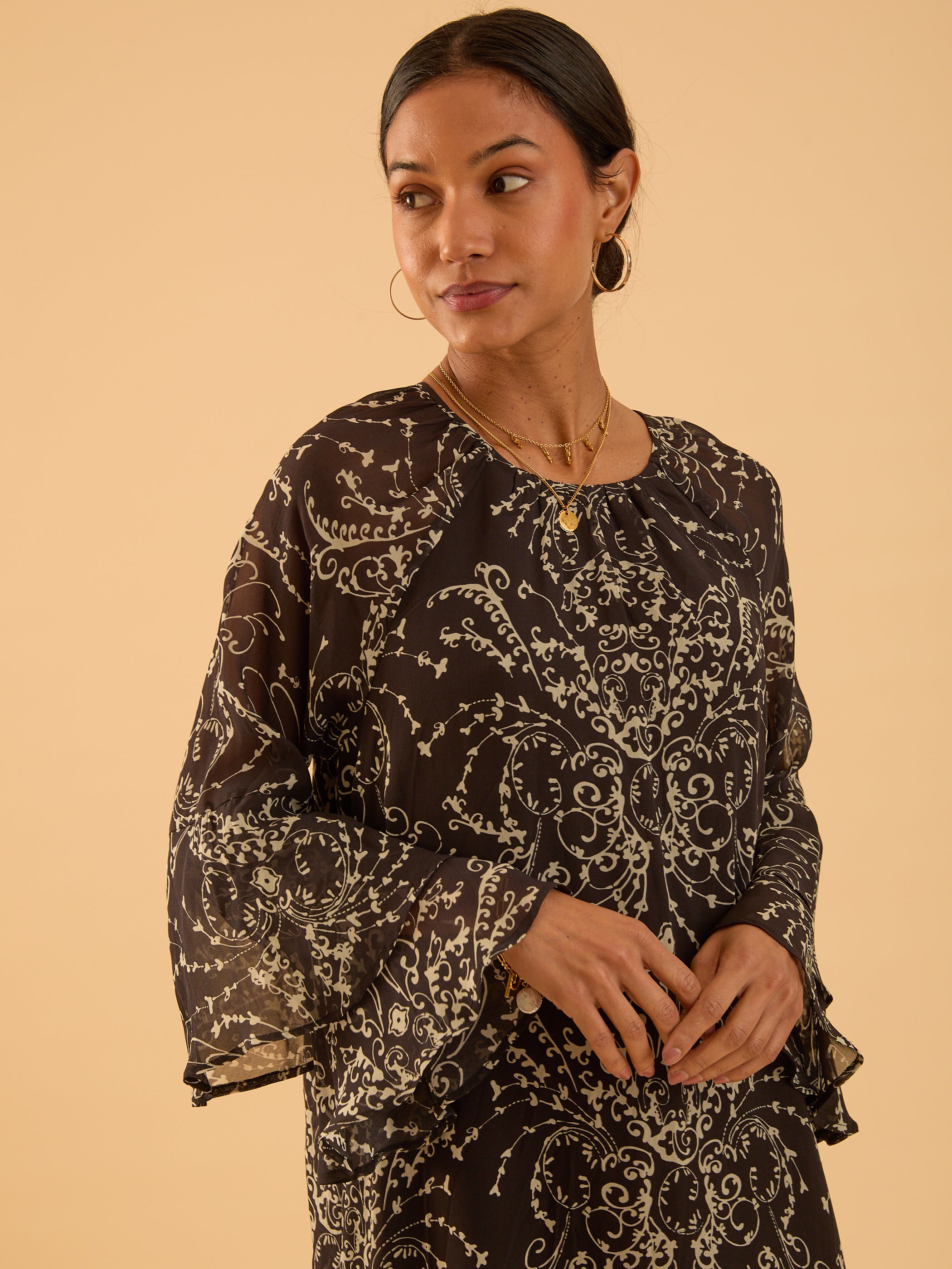 Freya Print Flute Sleeve Mini