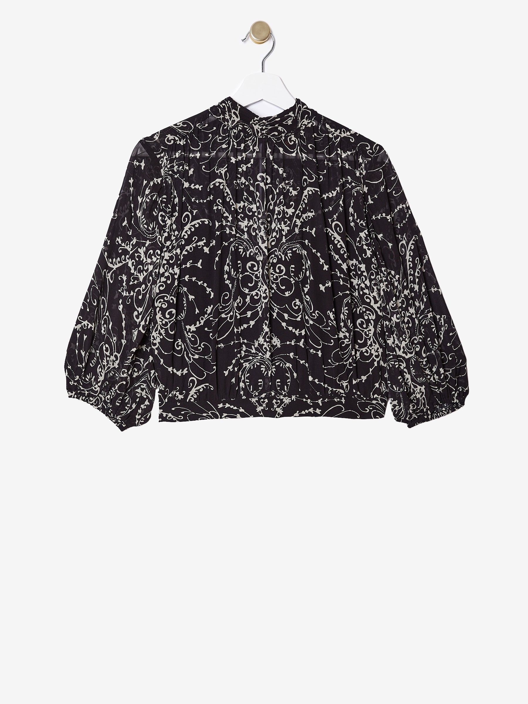 Freya Black Print Blouse