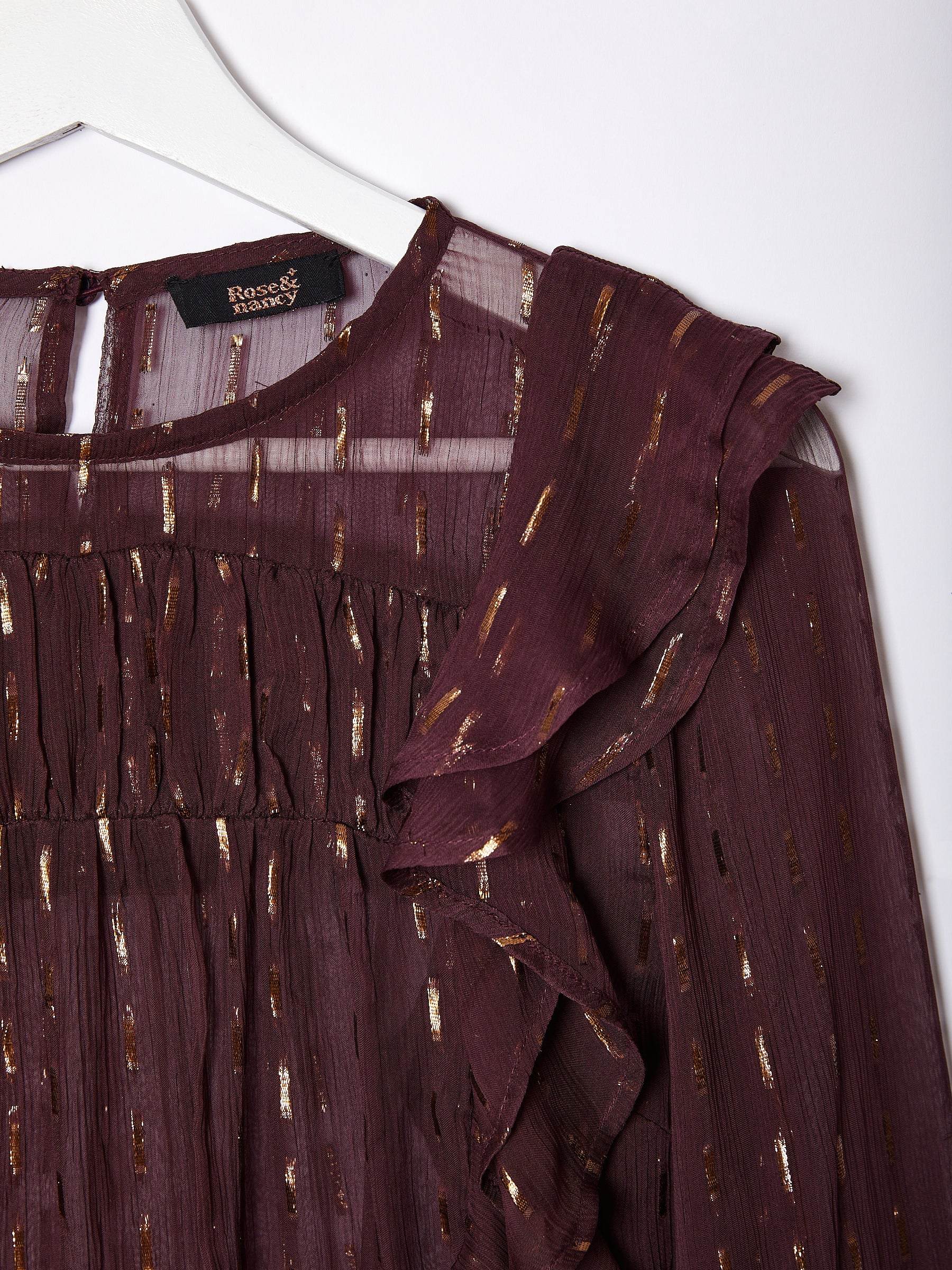 Eva Chiffon Ruffle Blouse