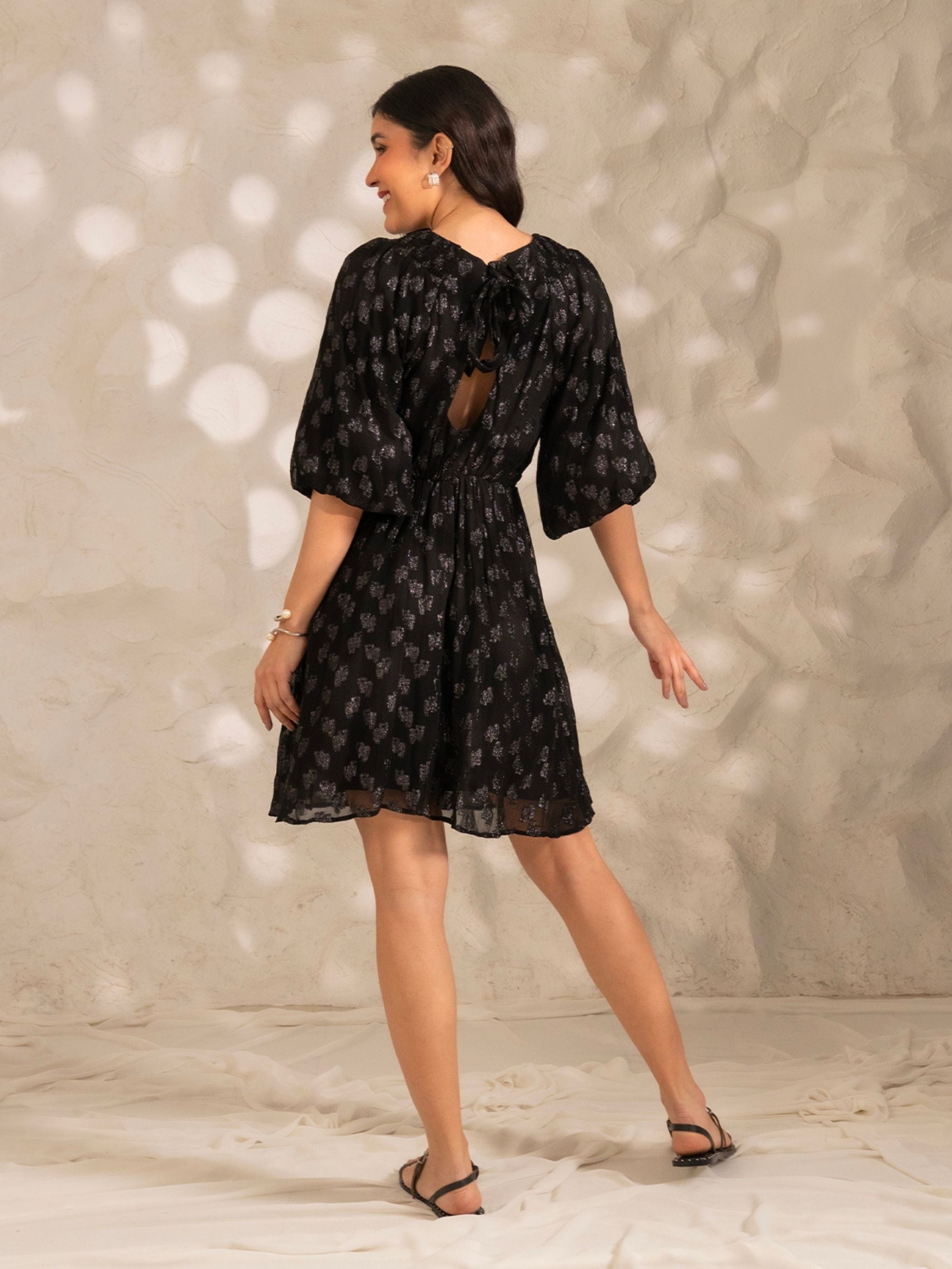 Willow Black Mini Dress