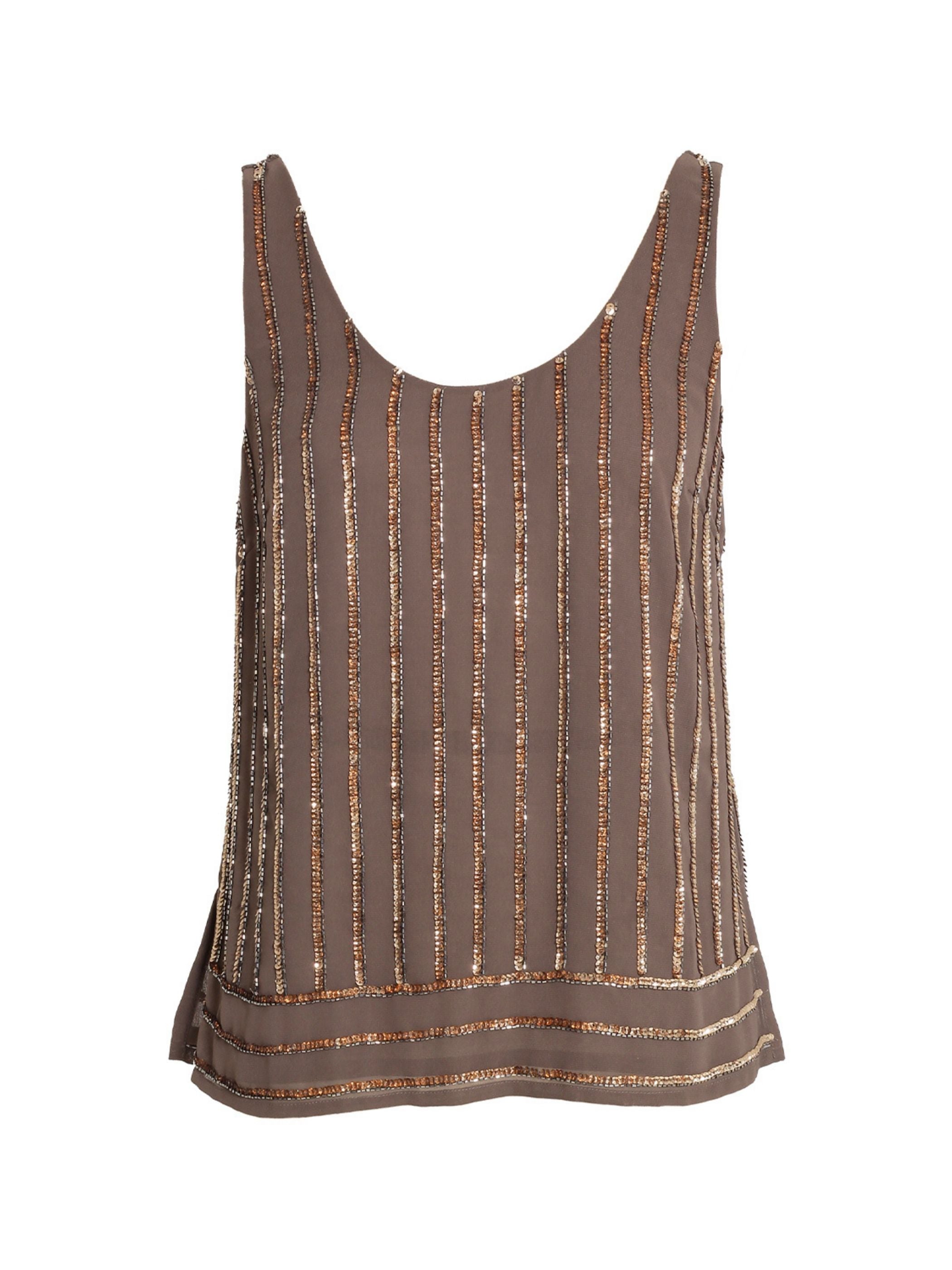 Selene Mink Sequin Vest