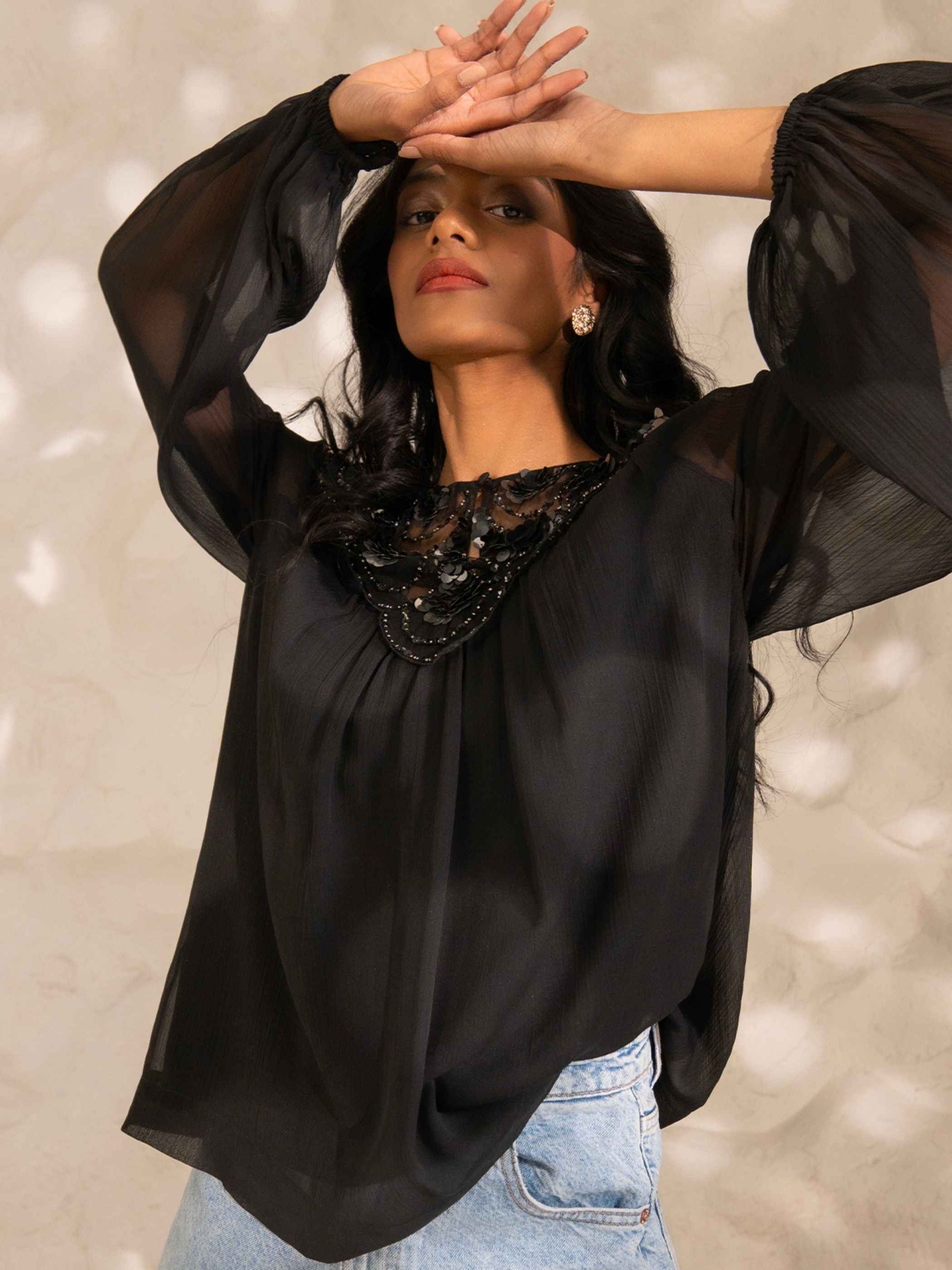 Bea Sequin Blouse