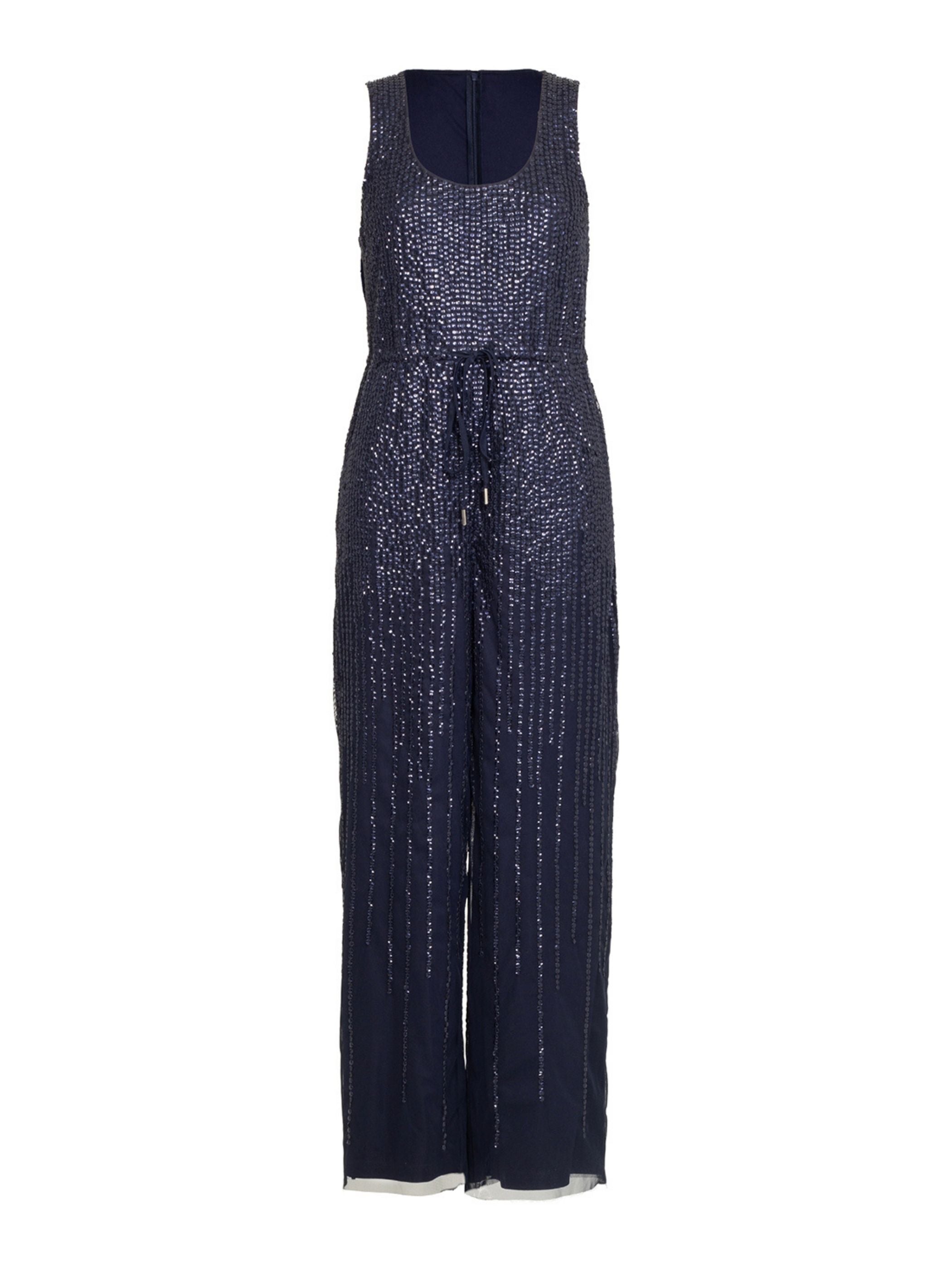 Indigo Sequin Jumpsuit