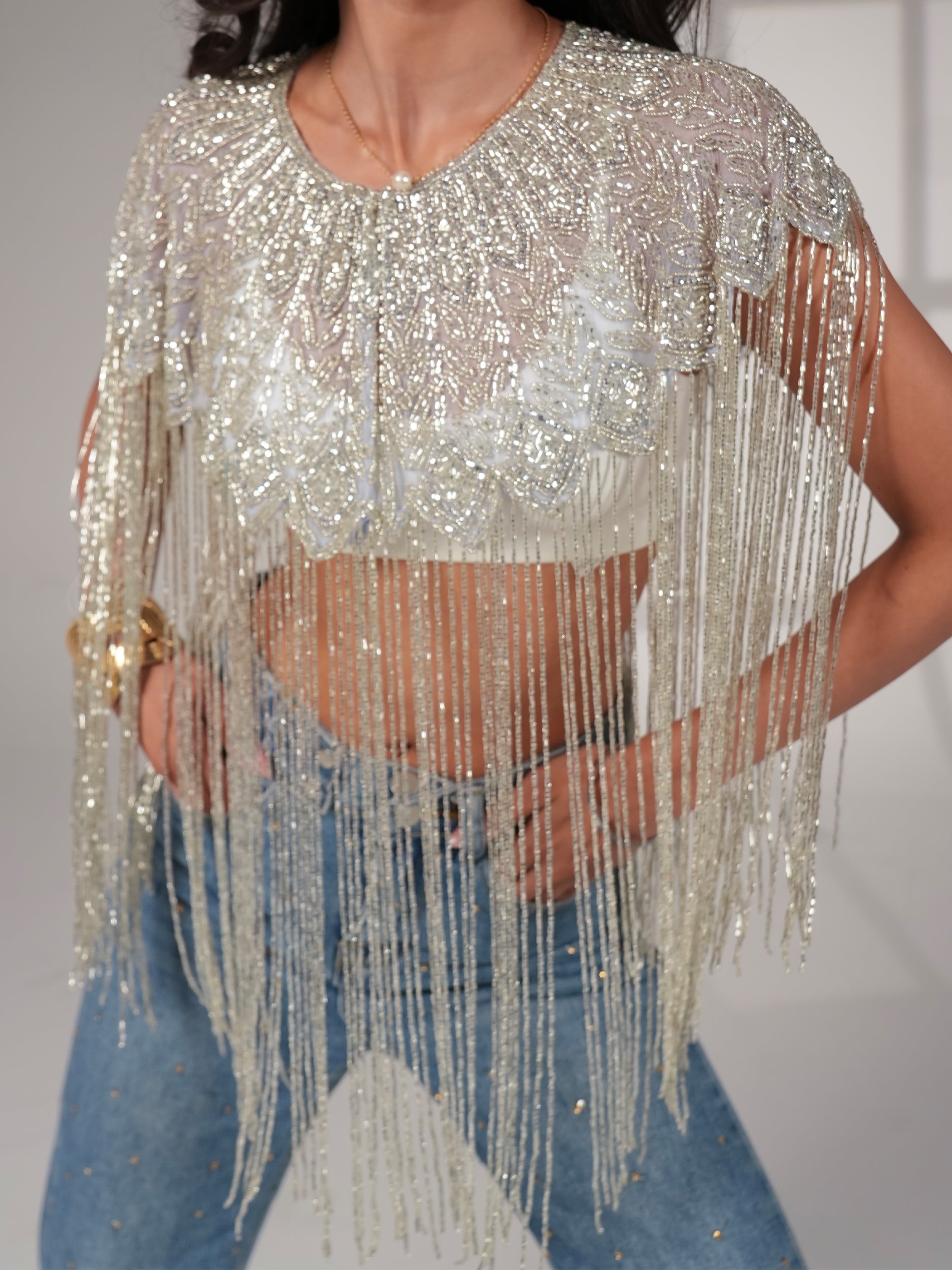 Bonni Statement Frnge Cape