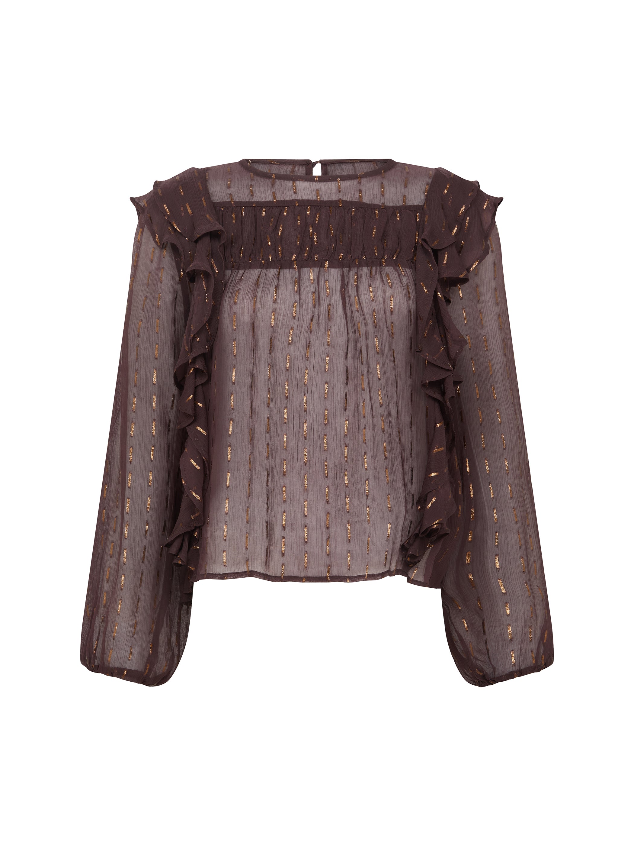 Eva Chiffon Ruffle Blouse