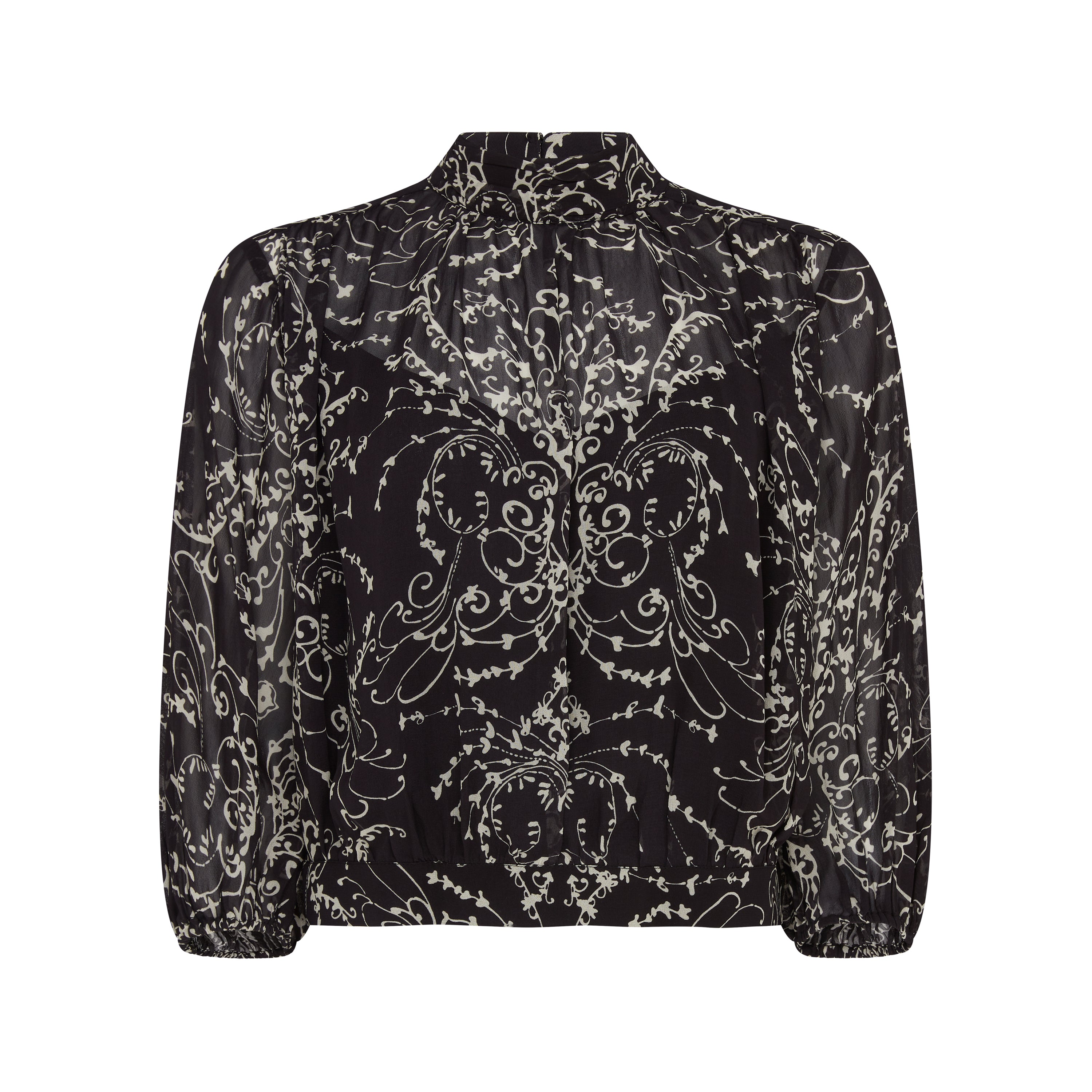 Freya Black Print Blouse