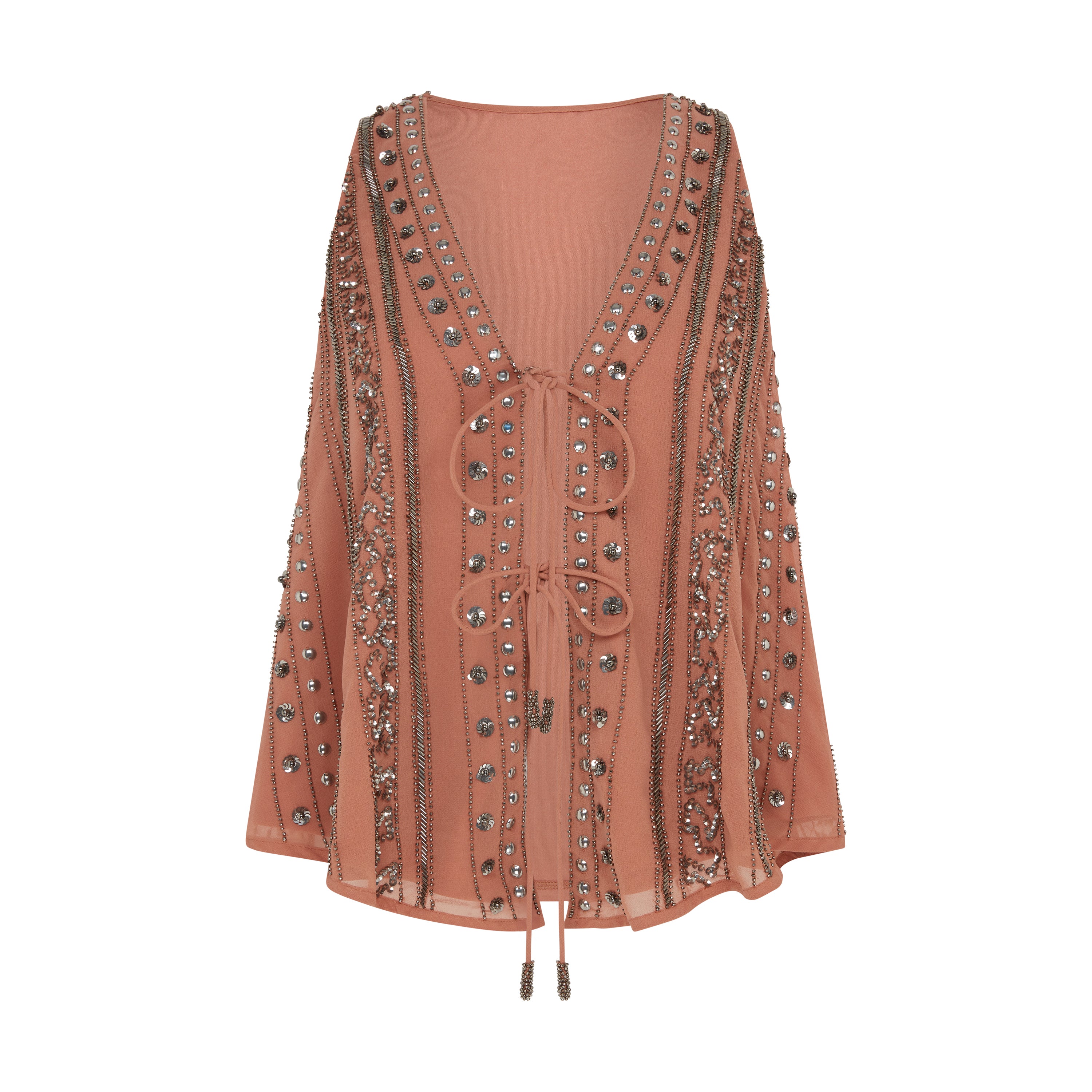 Emma Embellished Pink Waistcoat