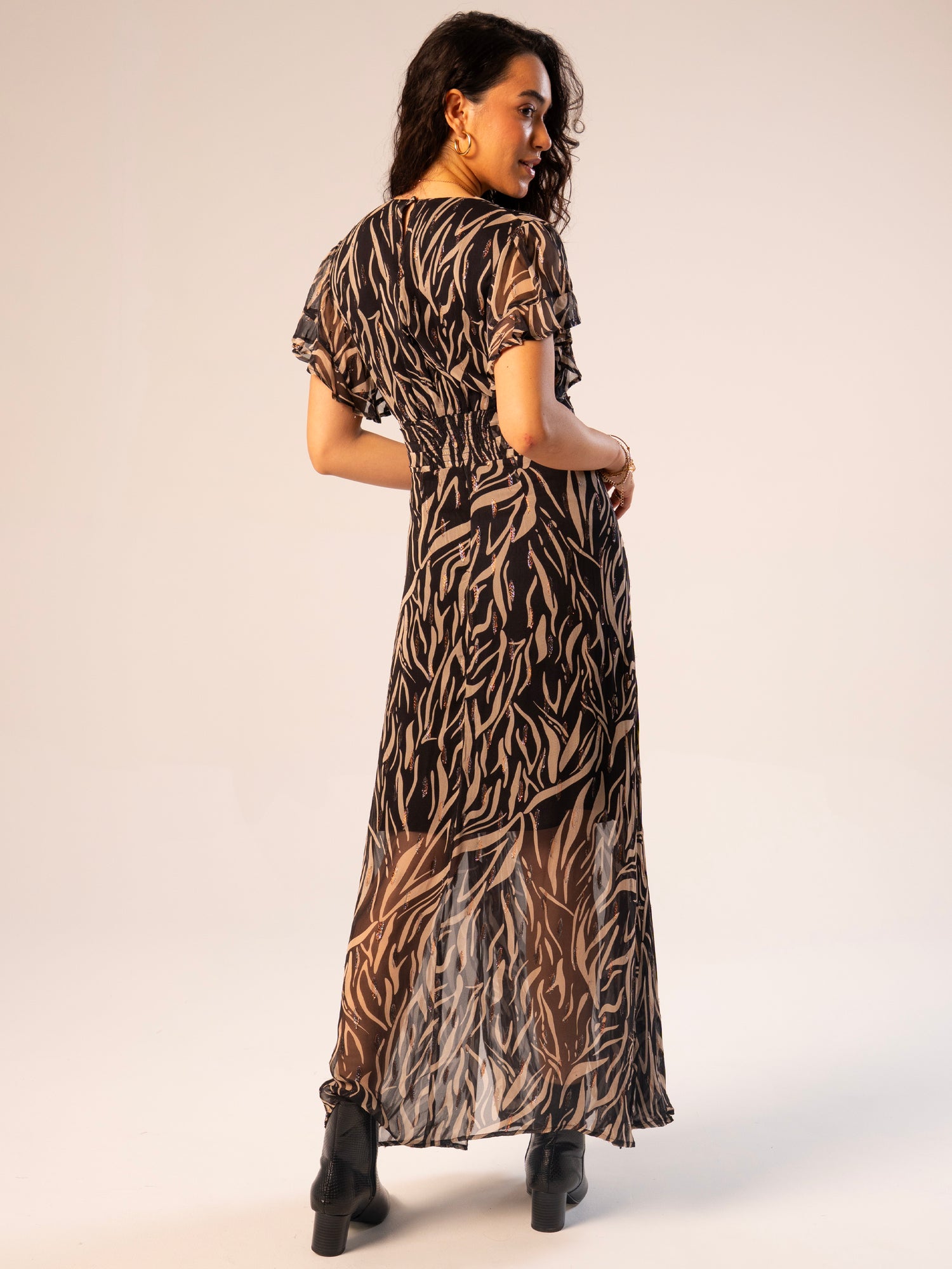 Harper Tiger Sparkle Maxi Dress 