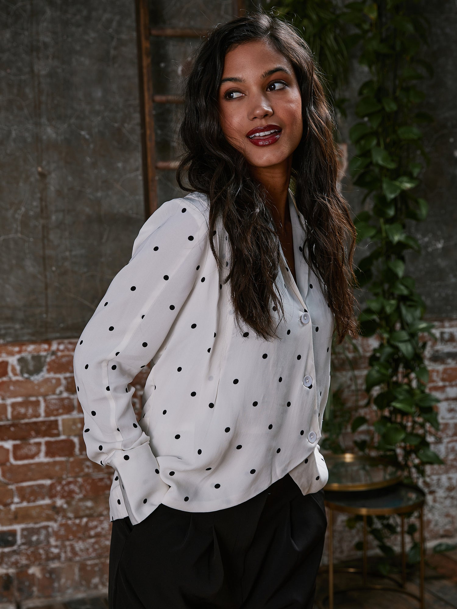 Ella Spot Print Blouse