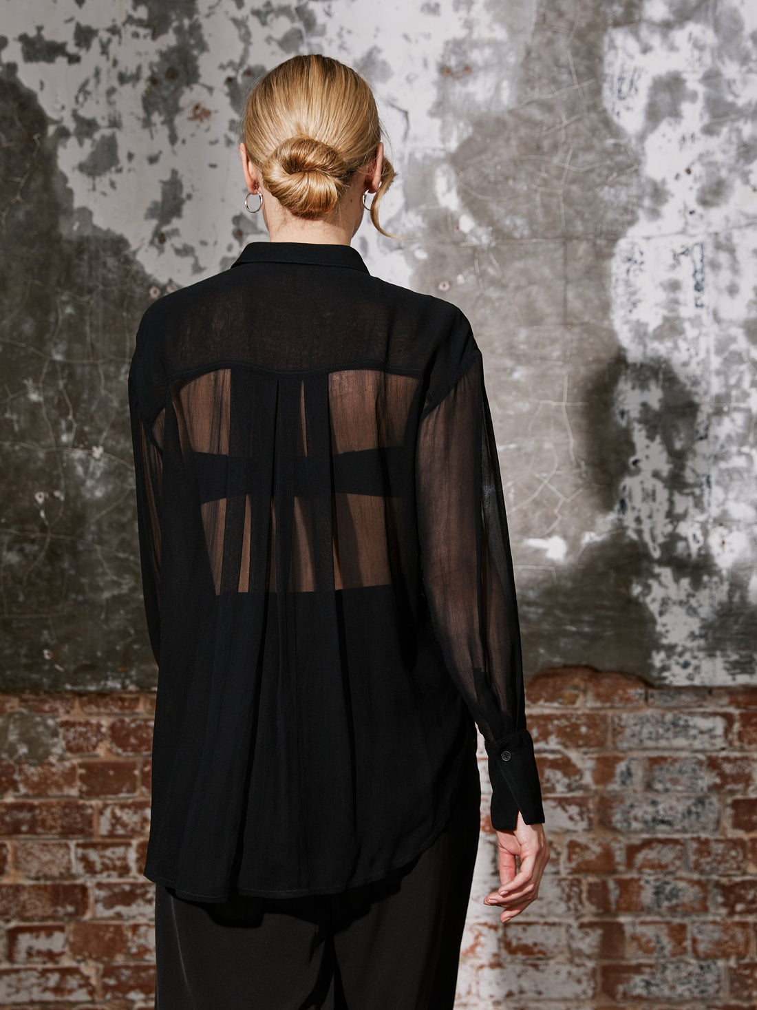 Faye Black Sequin Shirt