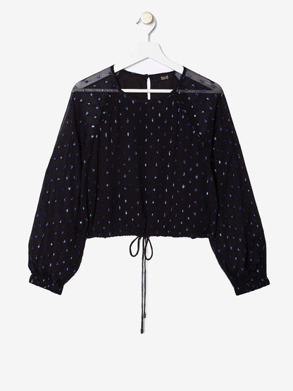 Nova Blue Dot Blouse