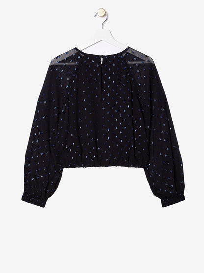 Nova Blue Dot Blouse