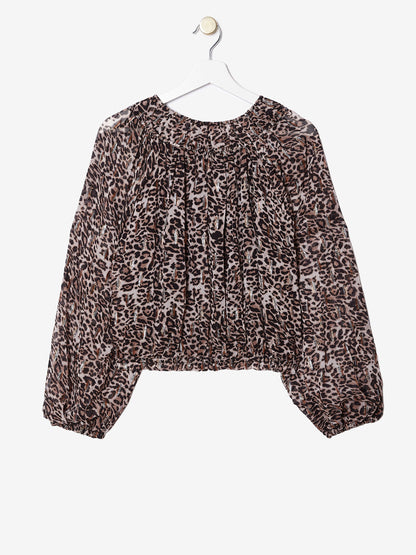 Sienna Print Blouson Blouse