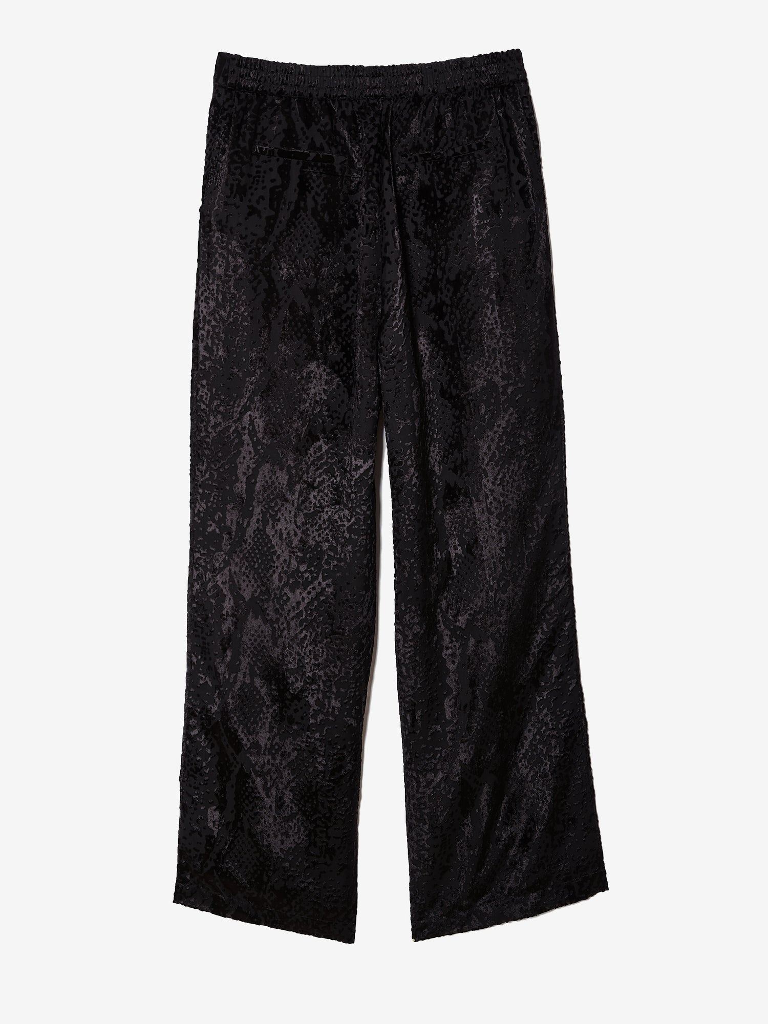 Juniper Black Snake Velvet Trouser