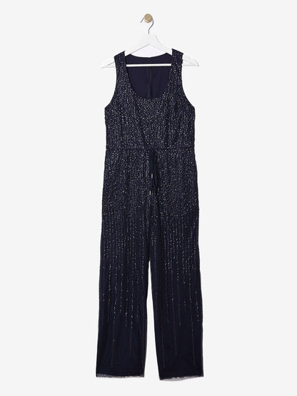 Indigo Sequin Jumpsuit