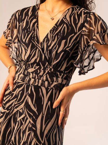 Harper Tiger Sparkle Maxi Dress 
