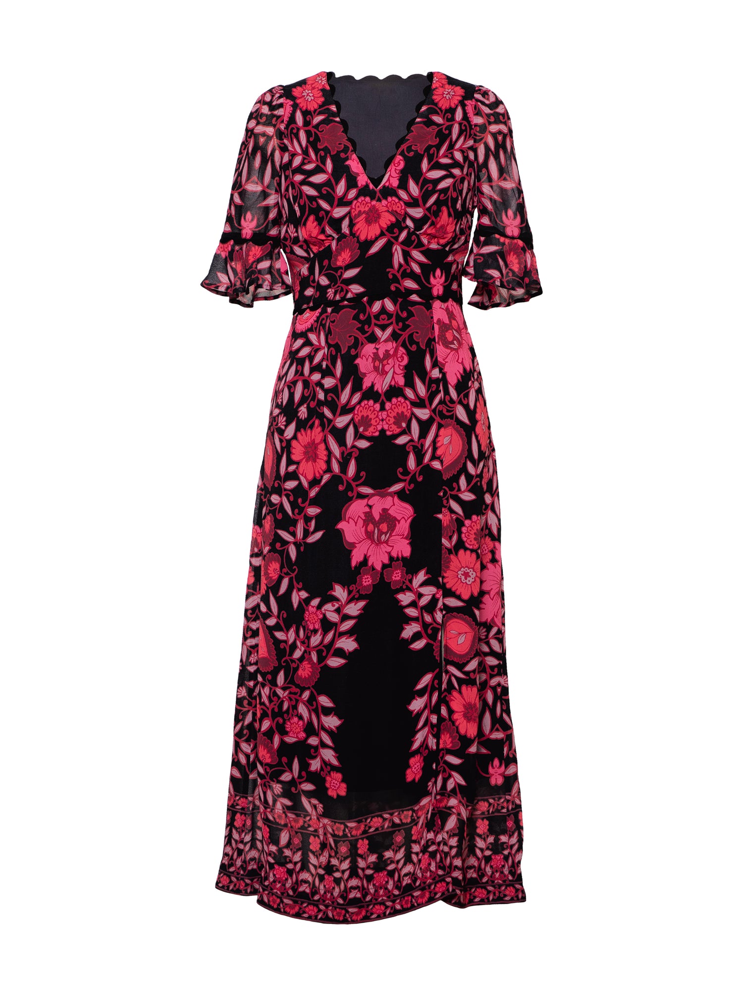 Miriam Reds Mirror Floral Maxi Dress