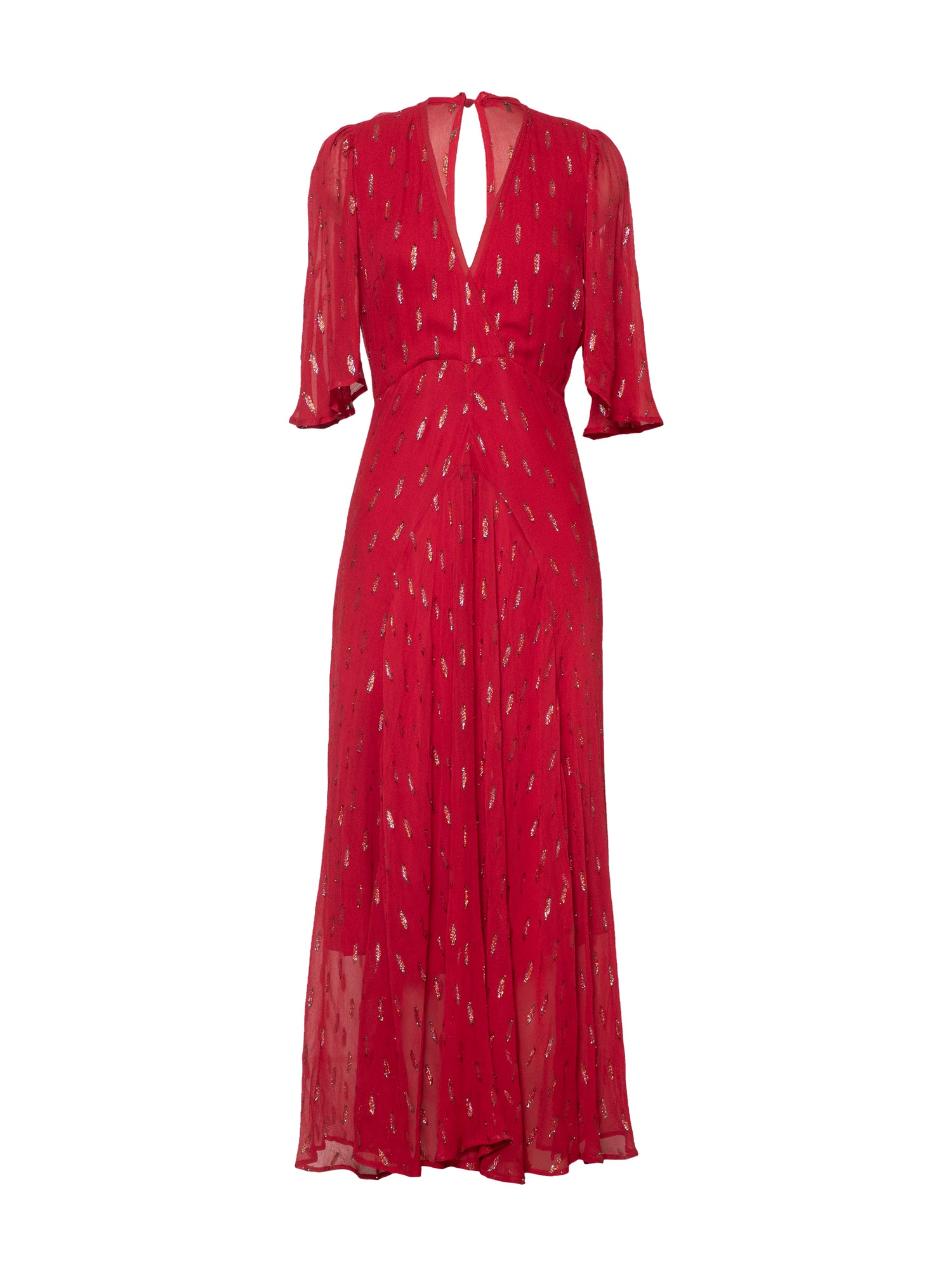 Talia Red Sparkle Maxi Dress