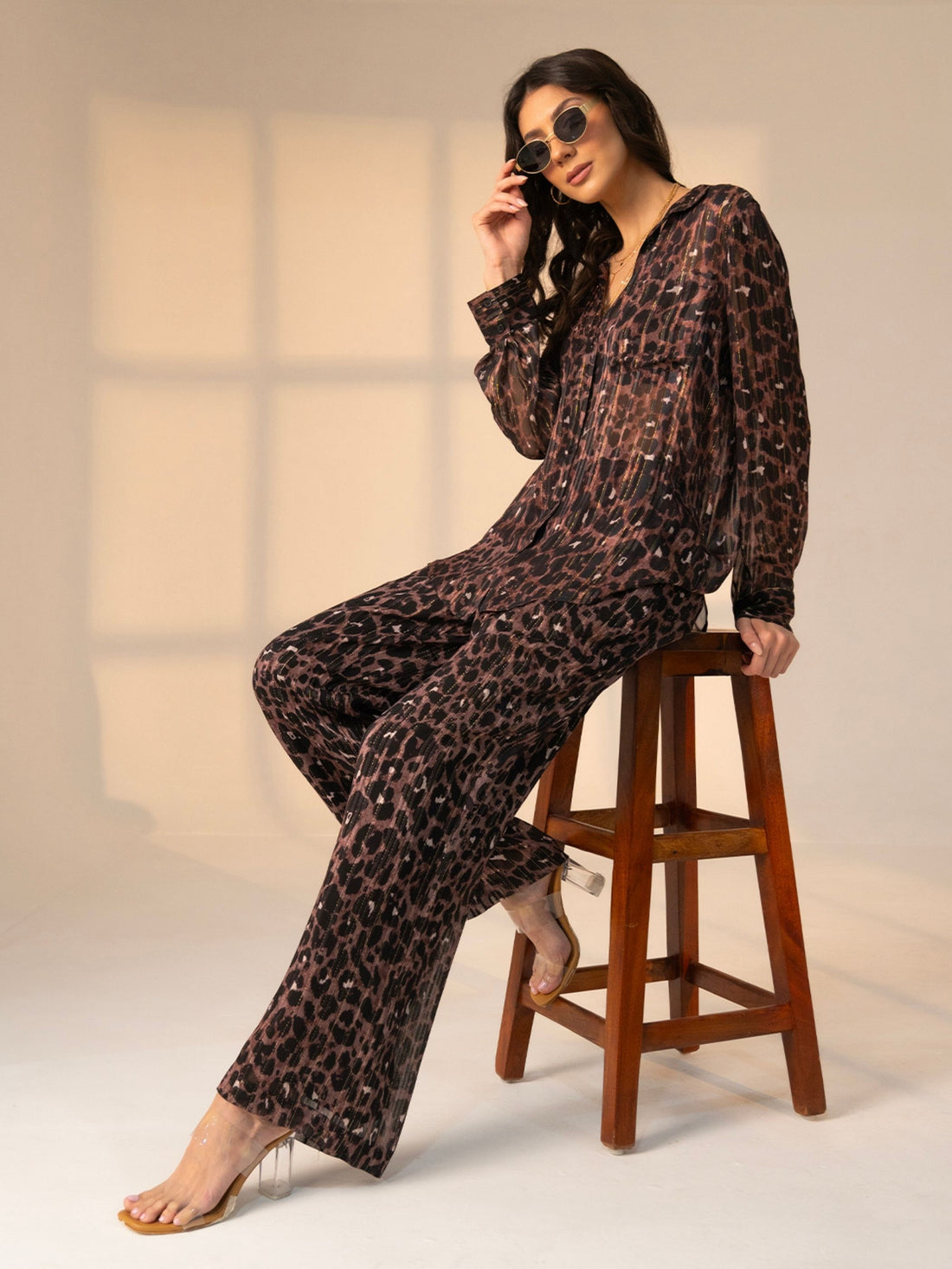 Indira Animal Print Trouser