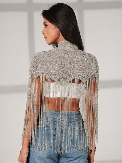 Bonni Statement Fringe Cape