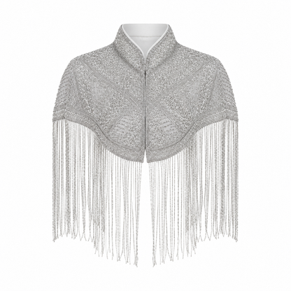 Bonni Statement Fringe Cape