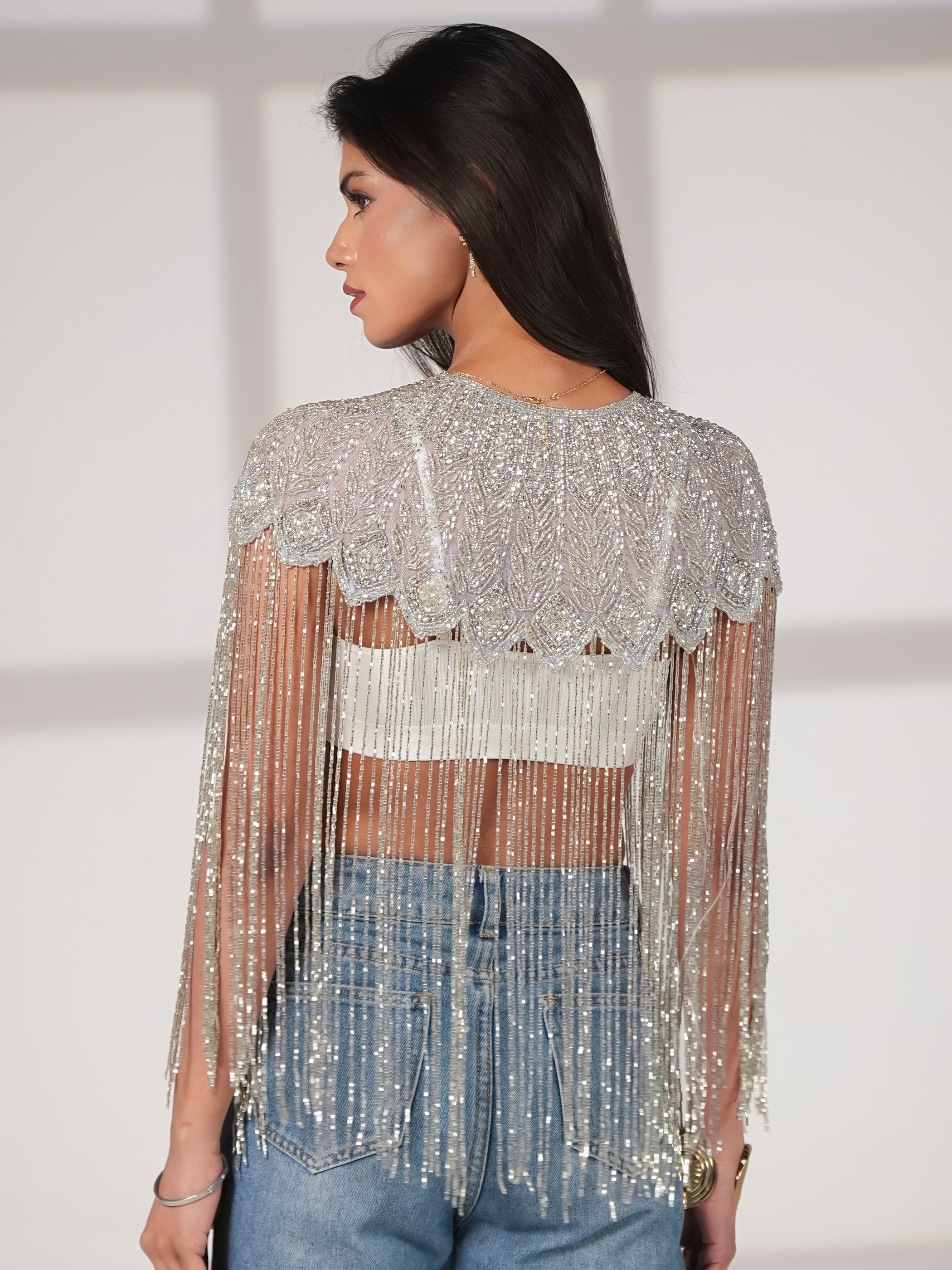 Bonni Statement Frnge Cape