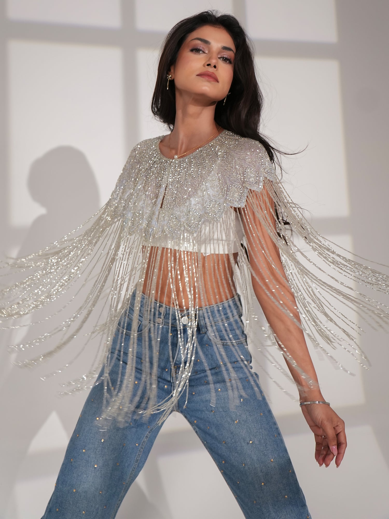 Bonni Statement Frnge Cape
