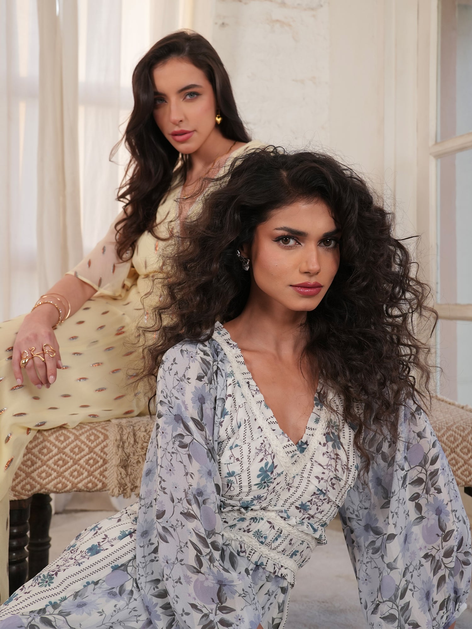 Farrah Mix Print Maxi Dress