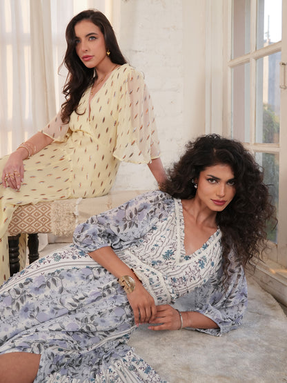 Farrah Mix Print Maxi Dress