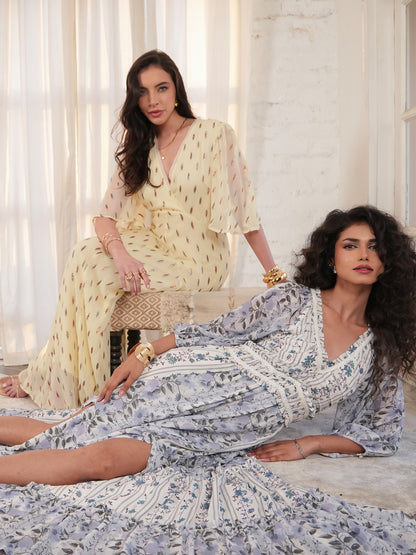 Farrah Mix Print Maxi Dress