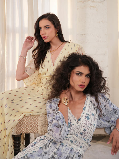 Farrah Mix Print Maxi Dress