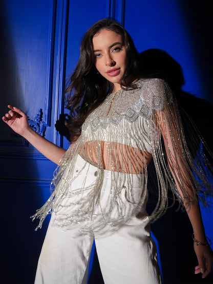 Bonni Statement Frnge Cape