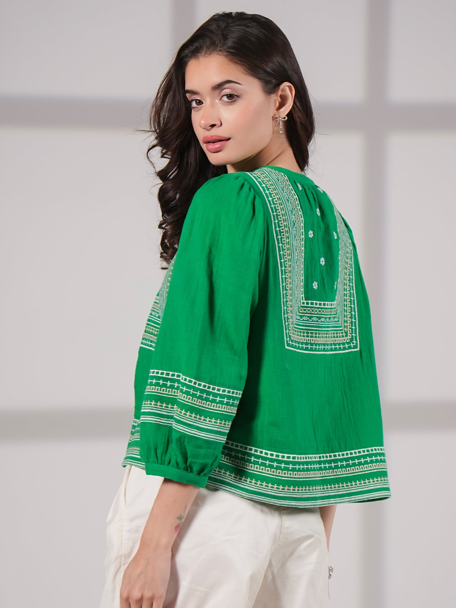 Florence Green Cotton Jacket