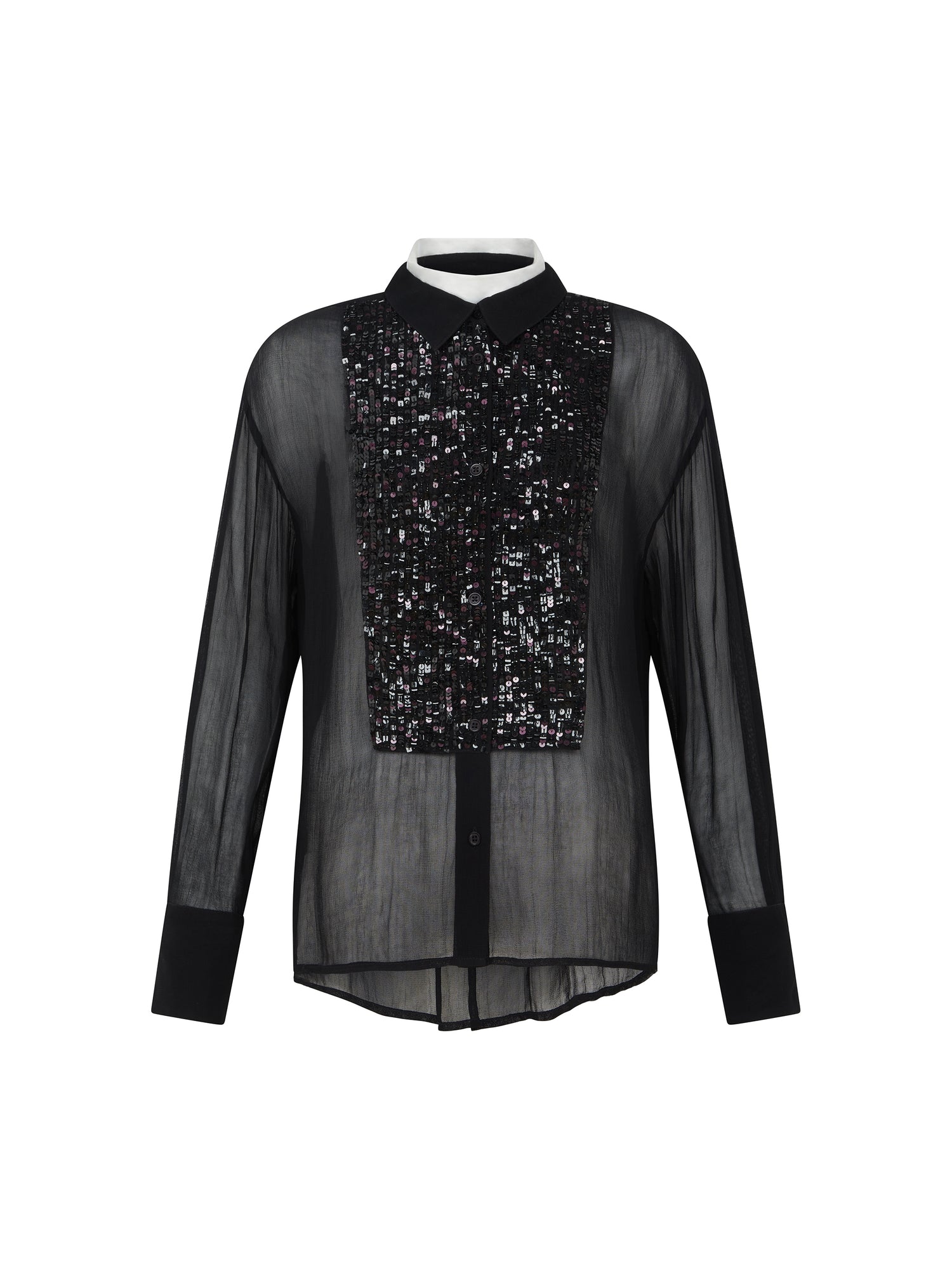 Faye Black Sequin Shirt