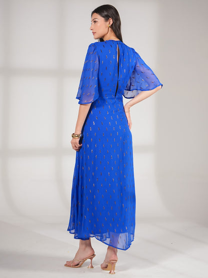 Talia Blue Sparkle Maxi Dress