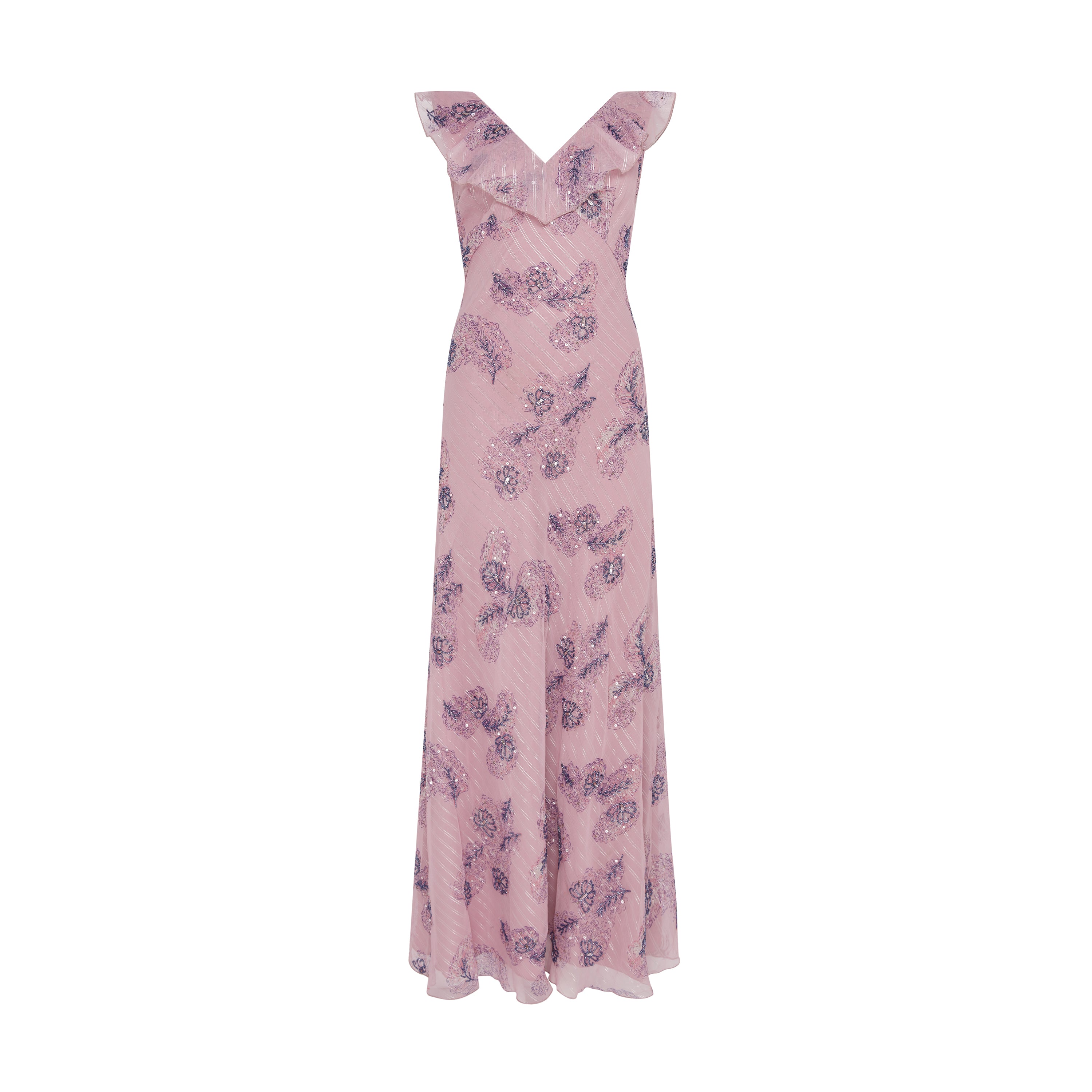 Amelia Pink Embellished Maxi Dress